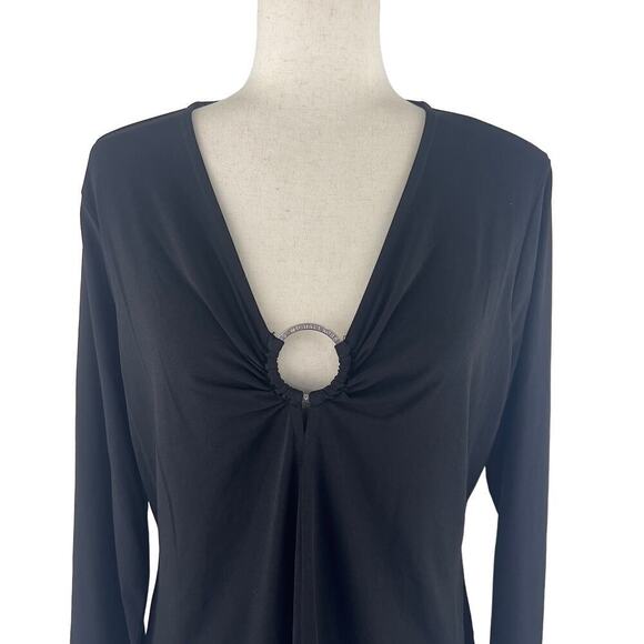 MICHAEL MICHAEL KORS LONG SLEEVE CUTOUT MINI DRESS IN BLACK NWT WOMEN'S SIZE XL - Picture 8 of 14